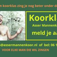 Succesvolle Start van de Koorklas van het Asser Mannenkoor